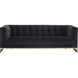 Ekon Abbington Black Sofa